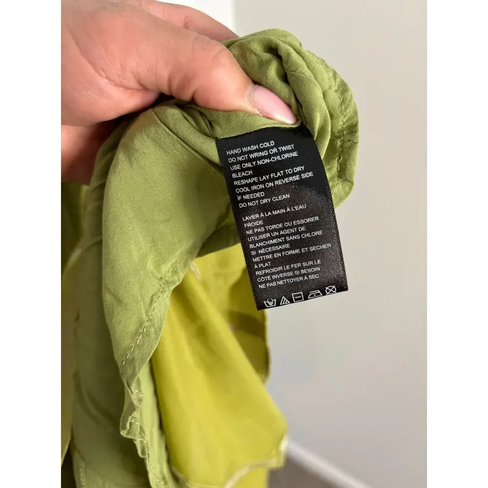 Urban Outfitters Shiny Satin Asymmetrical Mallory Mini Dress Size Small - Picture 5 of 9